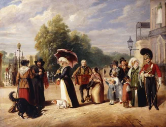 Hyde Park Corner met de residentie van de hertog van Wellington
