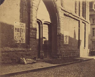 [Deur van Predikheevenkerk, Gent, België], ca. 1858