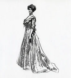 Een Gibson-meisje, ca. 1902