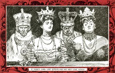 Als vrouwen eruitzien als koninginnen, waarom dan geen mannen als koningen