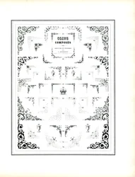 Collectie decoratieve framehoeken (print)