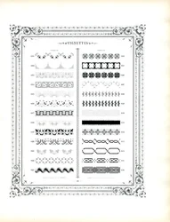 Decoratieve randen en sierpatronen (print)