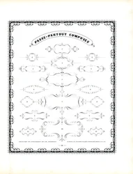 Decoratieve cartouche serie (print)