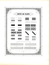 Decoratieve lijnornamenten en randen (print)