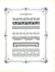 Elegante ornamentale patronen voor luxe drukwerk (print)
