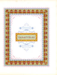 Prachtig chromolithografisch frame (print)