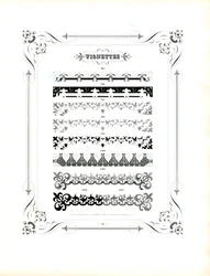 Sierranden en decoratieve regels (afdrukken)