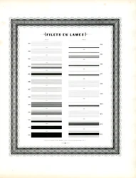 Typografische lijnelementen - Filets en Lames, tweede serie (print)