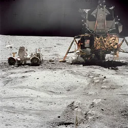 Apollo 16 Lunar Module Orion op het maanoppervlak, 21 april 1972