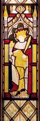 St. Edmund Koning en Martelaar, Glas-in-loodraam