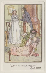Illustratie voor Sense and Sensibility door Jane Austen