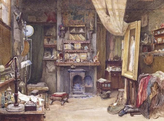 Het atelier van de kunstenaar, 1885