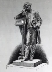 Hector Berlioz, naar het standbeeld van Alfred Lenoir in Square Vintimille, Parijs, 1886
