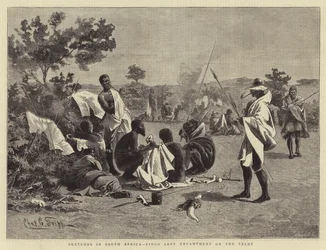 Schetsen in Zuid-Afrika, Fingo Levy Kamp op de Veldt