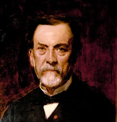 Portret van Louis Pasteur (olieverf op doek)