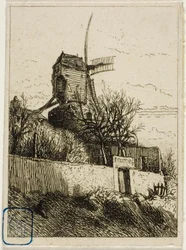 Kleine molen in Montmartre