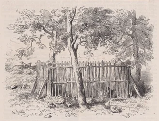 Parc à élèves, uit Magasin Pittoresque, ca. 1852