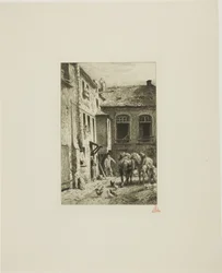 Parijse binnenplaats