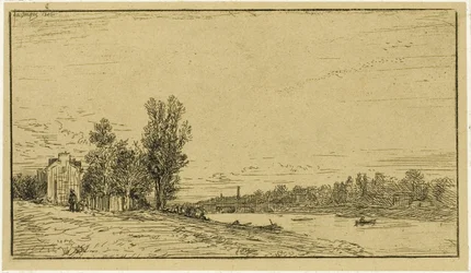 De oevers van een rivier