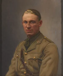 Luitenant A L Bobby, Machinegeweer Corps en het Middlesex Regiment, circa 1917