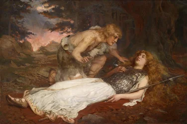 Siegfried en Bruennhilde, door Charles Ernest Butler