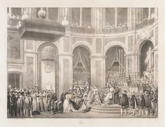 Sacre, begin 19e eeuw (litho)