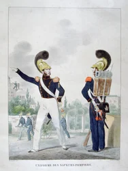 Uniform van militaire sappeur-brandweerlieden, Frankrijk