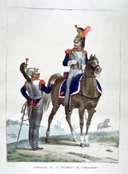 Uniform van het 1e Regiment Chasseurs, Frankrijk, 1823