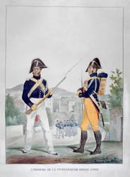 Uniform van de koninklijke voetgendarmen, Frankrijk, 1823