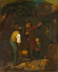 Een Duitse immigrant vraagt de weg