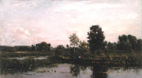 Een bocht in de rivier Oise