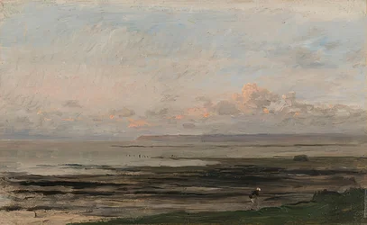 De zee bij eb
