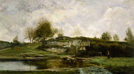 Sluis in de Optevoz Vallei