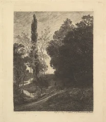 De oevers van Cousin, ca. 1850