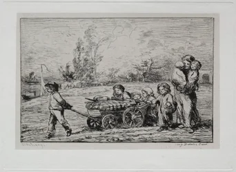 De boottocht: Verhuizen naar Le Botin De scheepsinrichting of verhuizen naar de boot, 1861