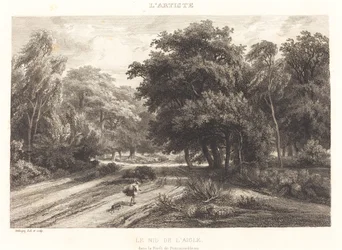 Het adelaarsnest in het bos van Fontainebleau (Le nid de l