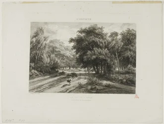 Het adelaarsnest in het bos van Fontainebleau
