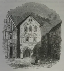 Het huis van de tempeliers in Louviers. Daubigny  John Quartley.