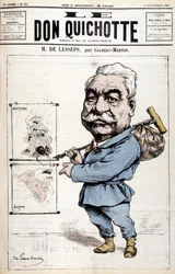 Ferdinand de Lesseps - door Gilbert-Martin, in 