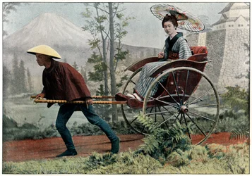 Riksja, wagen van Japan