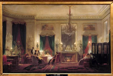 De salon van Prinses Mathilde Letizia Bonaparte, Rue de Courcelles. 1859
