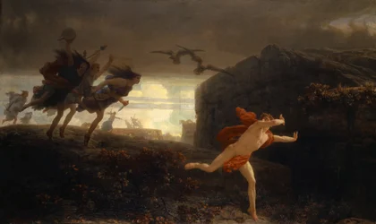 Pentheus achtervolgd door de Maenaden, 1864