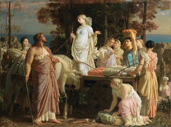 Odysseus en Nausicaä, ca. 1853