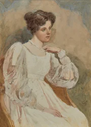 Schets van jong meisje