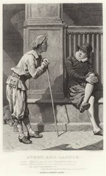 Speed en Launce, Twee edellieden van Verona, Act II, Scene V