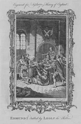 Edmund I neergestoken door Leolf de Rover, 1773