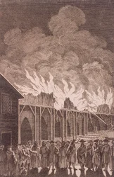 Oude London Bridge, Londen, 1775