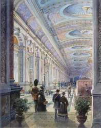 Uitgebreid Station Interieur, 1883