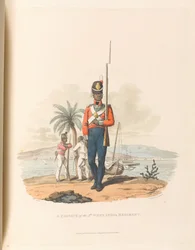 Een soldaat van het 5e West-Indische Regiment