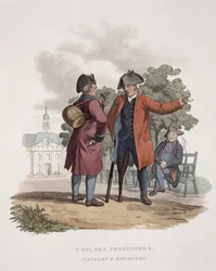 Chelsea-pensionarissen, cavalerie en infanterie, uit 
